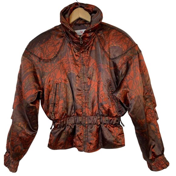 VTG 90s Womens 10 Obermeyer Ski Jacket Floral Print EUC  RAA10419 - Picture 1 of 13